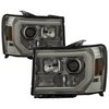 Light Bar DRL LED Projector Headlights 2007-2013 GMC Sierra - image 2