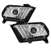 Light Bar LED Projector Headlights 2010-2013 Ford Mustang w/HID Headlights - image 1
