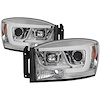 Light Bar DRL LED Projector Headlights 2006-2009 Dodge Ram - image 1