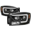 Light Bar DRL LED Projector Headlights 2006-2009 Dodge Ram - image 2