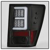 Light Bar LED Tail Lights for 2007-2010 Jeep Grand Cherokee [Black] - image 2