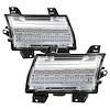 Front LED Bumper Lights [LED Model Replacement] for Jeep Wrangler JL, Gladiator JT [Chrome] - image 1