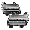 Front LED Bumper Lights [LED Model Replacement] for Jeep Wrangler JL, Gladiator JT [Black] - image 1
