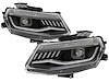 Signature Series Halogen Projector Headlights 2016-2018 Chevy Camaro, Black - image 1