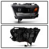 Signature Series Halogen Projector Headlights 2019-2020 Dodge Ram 1500, Black - image 2