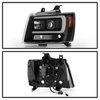 Platinum Series Projector Headlights 2007-2014 Chevy Avalanche, Suburban, Tahoe, Black - image 2