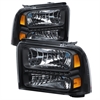 xTune LED Crystal Headlights 2005-2007 Ford F250/350/450 Super Duty - image 1