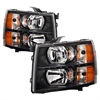 xTune DRL LED Crystal Headlights 2007-2014 Chevy Silverado - image 1