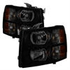 xTune DRL LED Crystal Headlights 2007-2014 Chevy Silverado - image 1
