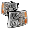 xTune DRL LED Crystal Headlights 2007-2014 Chevy Silverado - image 1