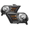 xTune OEM Style Crystal Headlights 2010-2014 Ford Mustang w/ Halogen Headlights - image 1