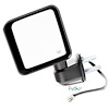 Replacement Black power-heated left side mirror from Omix-ADA, Fits 14 Jeep Wrangler models - image 1