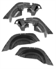 This 4-piece inner fender liner kit from Rugged Ridge fits 07-14 Jeep Wrangler with All Terrain flat fenders. - image 1
