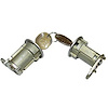 This pair of door lock cylinders and keys from Omix-ADA fit 81-90 Jeep Cherokee XJ. - image 1