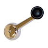 Black replacement window crank handle from Omix-ADA, Fits left or right door on 97-06 Jeep Wrangler - image 1