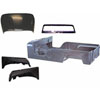 This reproduction steel body kit from Omix-ADA restores 55-68 Jeep CJ6. Includes the body tub fender - image 1