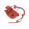 This left front seat hinge pivot with chain from Omix-ADA fits Willys M170 and M38-A1 models - image 1