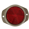 This military-style olive drab reflector from Omix-ADA has a red lense and fits 41-45 Ford GPW and Willys MB. - image 1