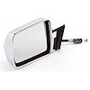 This chrome folding door mirror from Omix-ADA fits the left door on 84-96 Jeep Cherokee XJ. Connects - image 1