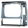 This chrome headlight bezel from Omix-ADA fits the left side of 84-90 Jeep Cherokee XJ and 86-90 Comanche MJ - image 1