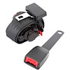 This black 3-point Tri-Lock off road seat belt from Rugged Ridge fits the front right side of 03-06 Jeep Wrangler. - image 1