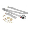 This gray 3-point seat belt from Rugged Ridge fits 76-83 Jeep CJ5 and 87-95 Wrangler YJ . Front or Rear.