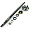 Axle Shaft AMC20 Quadratrac LH 33.5 inch Includes Axle Hub Bearing Cup Inner and Outer Seal Nut Washer and Key 1976-1979 CJ7 - image 1