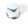 This zinc-plated wheel hub bearing dust cap from Omix-ADA fits 41-71 Willys and Jeep models with Dana 25 or Dana 27 axles. - image 1