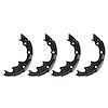 This pair of replacement 9 inch rear brake shoes from Omix-ADA fits 90-99 Jeep Cherokee XJ 90-99 Jee - image 1