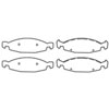 Disc Brake Pads Front Teves Style Semi-Metallic Genuine Bendix 99-02 Jeep Grand Cherokee WJ - image 1