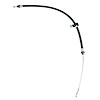 This left rear parking brake cable from Omix-ADA fits 1993-1998 Jeep Grand Cherokees with drum brakes. - image 1