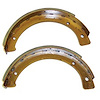 This pair of original-style emergency brake shoes from Omix-ADA fits 41-45 Willys MB Ford GPW 46-66 - image 1
