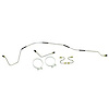 Brake Line Set Front For Model 25 Axle 45-53 CJ2A CJ3A - image 1