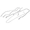 Full Brake Line Set With Drums Steel 74-75 Jeep CJ5 - image 1