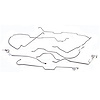 Full Brake Line Set With Manual Disc Steel 76-80 Jeep CJ7 - image 1