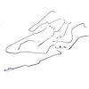 Full Brake Line Set With Drums Steel 1981-1986 CJ7 - image 1