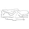 Full Brake Line Set With Power Drums Steel 1976-1979 CJ7 With Quadratrac - image 1