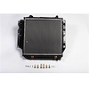 This 1 row radiator fits 87-95 Wranglers w/ or w/o AC AT 2.5L/4.2L 97-06 Wrangler w/ 2.4L 2.5L 4.0L AT 04-06 LJ w/ a 4.0L AT - image 1