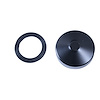 This black non-vented gas cap from Omix-ADA fits 45-49 Willys CJ2A 49-53 CJ3A 53-68 CJ3B 55-69 Jeep CJ5 and 55-69 CJ6. - image 1