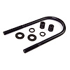 Replacement Grade 8 large U-bolt with long nuts, Fits front axle on 54-62 Willys pickups wit - image 1