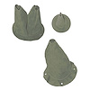 LEATHER BOOT KIT 3 pieceS 41-45 MB-GPW PEA GREEN COLOR 3 pieceS FOR TRANSMISSION TRANSFER CASE AND ACCELERATOR ROD COVER - image 1