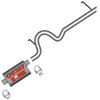 This Vortex exhaust kit from Omix-ADA fits 91-95 Jeep Wrangler YJ with 2.5 liter and 4.0 liter engines. - image 1