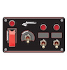 52-48967 Elite Switch Panel [Starter/Ignition/2 ACC With Lights & Flip] - image 1