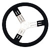 17" Aluminum Steering Wheel Black - image 1