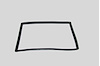 FC-D4008 Quarter Window Seal, Rear Quarter Window Passenger Side for 1984-1996 Jeep Cherokee, 1984-1990 Jeep Wagoneer - image 1