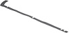Hardtop Rear Side Seal 2007-2017 Jeep Wrangler JK 2-Door & 2018 Jeep Wrangler JL 2-Door - image 1