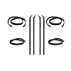 KD1002A Belt Weatherstrip Window Channel Kit for 1980-1993 Dodge Charger, Ramcharger, Full Size Trucks, Plymouth Trailduster