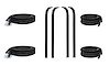FC-KD1003B Belt Weatherstrip--Window Channel Kit, Front Upper & Division Bar Inner/Outer Driver & Passenger Side