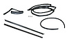 FC-KD1010B Belt, Channel, Seal Kit, Passenger Side for 1976-1986 Jeep CJ7, 1981-1986 Jeep Scrambler - image 1