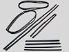 Belt Weatherstrip, Window Channel & Door Seal Kit 1976-1986 Jeep CJ & Scrambler - image 1